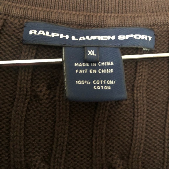 Womens Polo chocolate brown knit top short sleeve - Picture 3 of 3